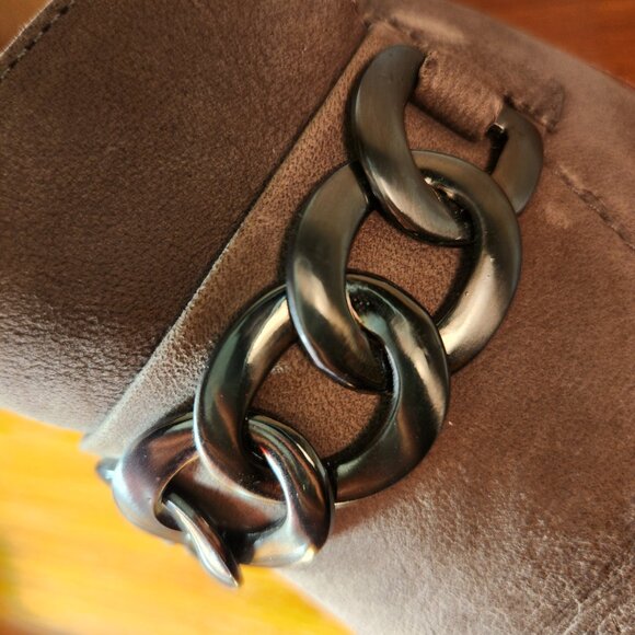 Sofft Leather Loafers Patent Pending Gray Women (8.5) - Picture 9 of 15